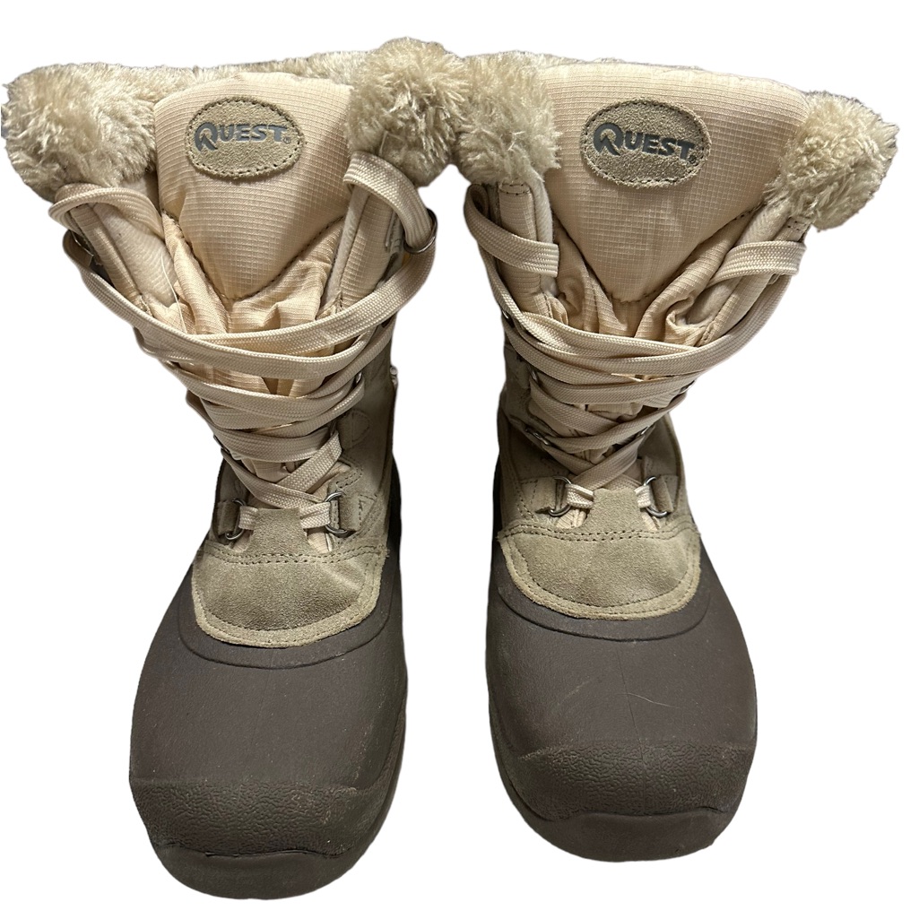 Women’s Quest Leather Neutral Tan And Brown Pac Boot